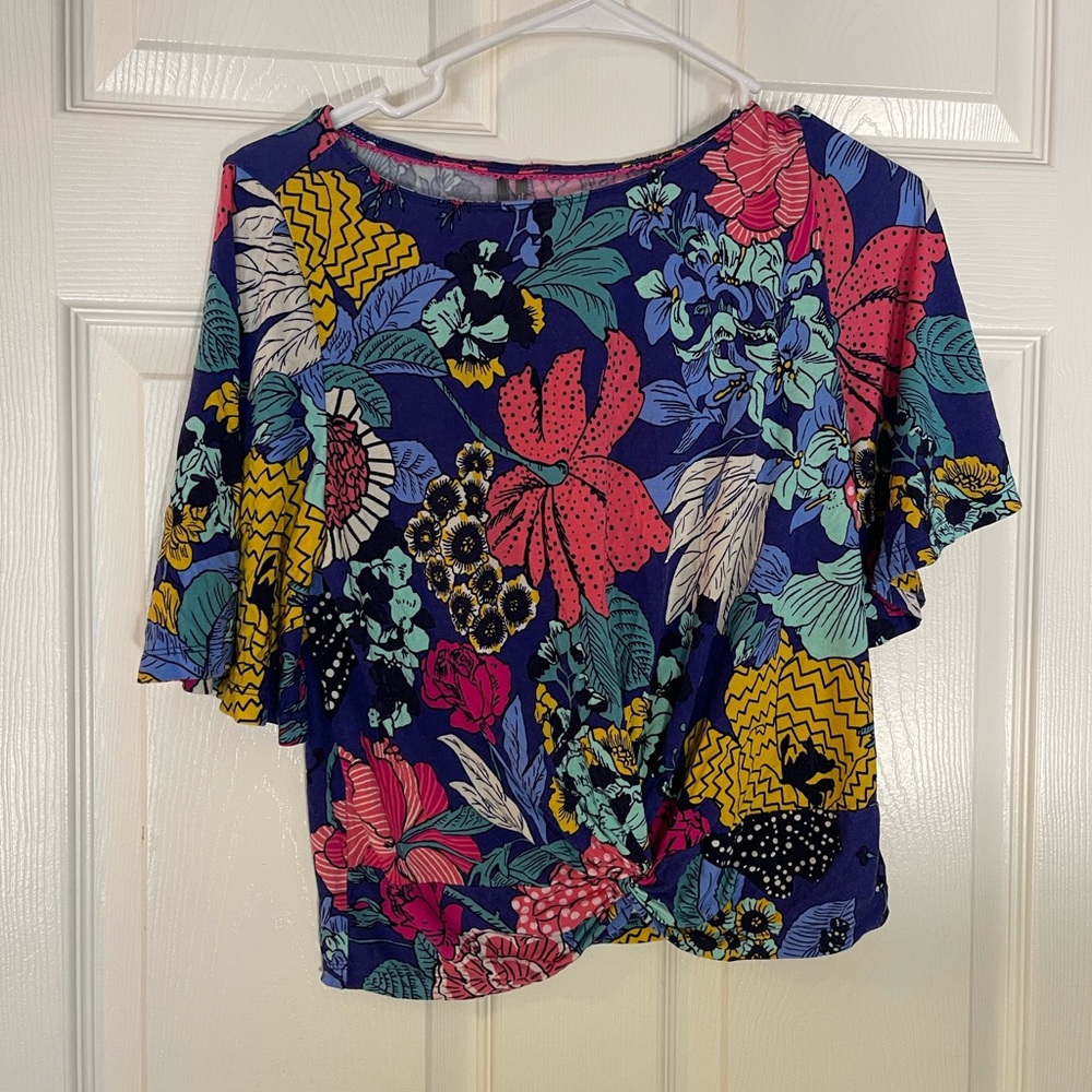 Anthropologie two peice floral set